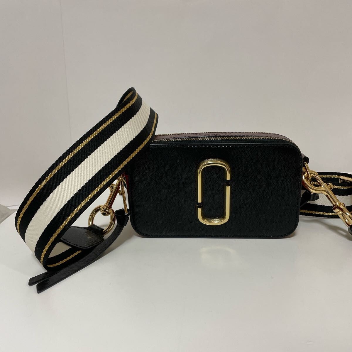 MARC JACOBS マークジェイコブス スナップショット ミニショルダーバッグ カメラバッグ ブラック 中古