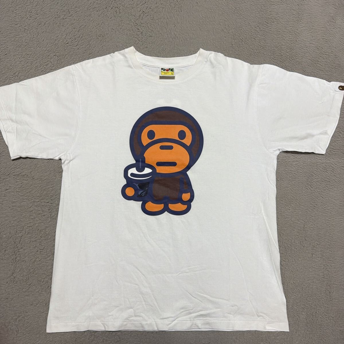 A BATHING APE KOINOBORI CARP FLAGS APE HEAD TEE MENS キー 
