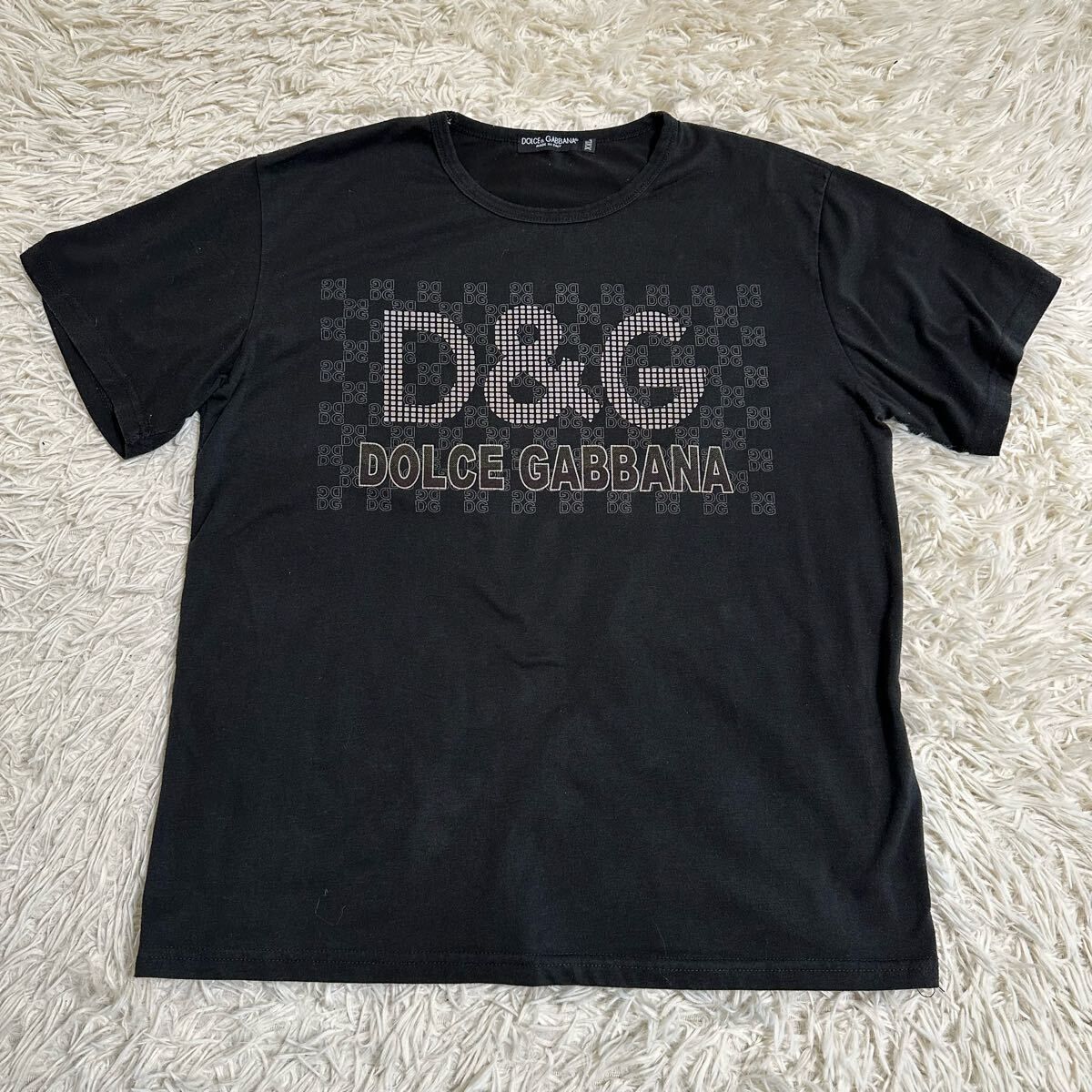 【D&G】ドルチェアンドガッバーナ Tシャツ 半袖 XXL ブラック