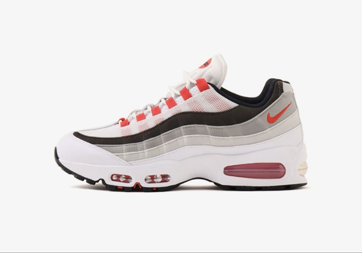 ナイキ エアマックス95 ビッグバブル プレミアム MENS 27.0㎝ 新品 ホワイト/コメットレッド/ニュートラルグレー SNK1741