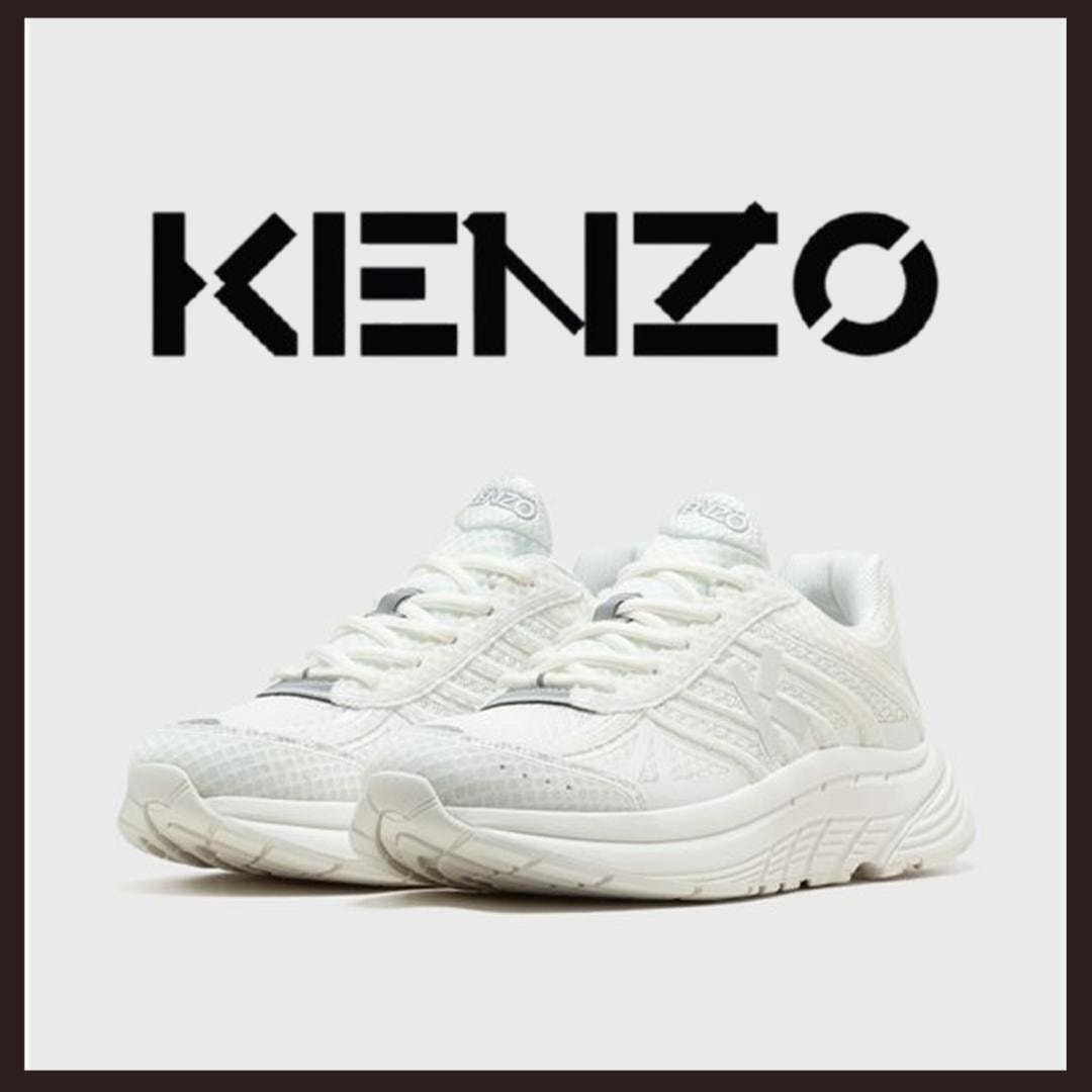 ○★新品 未使用 KENZO ペース スニーカー ホワイト ローカットシューズ 27.5cm相当（ケンゾー）○●