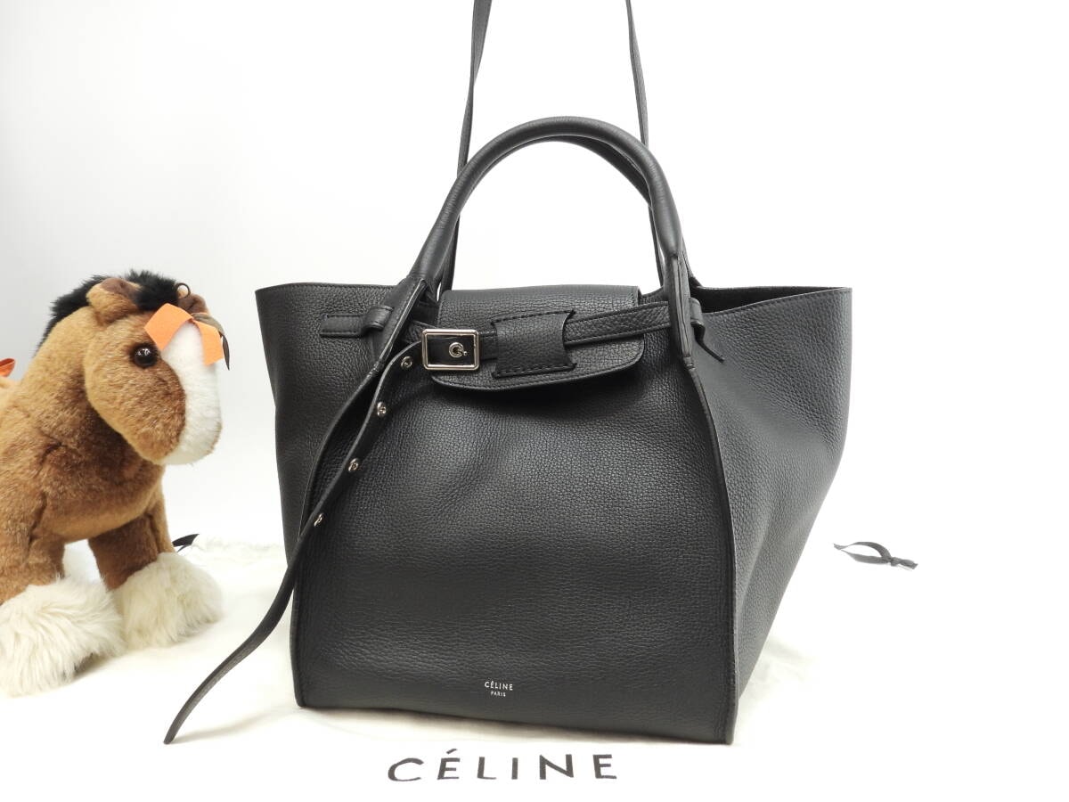 未使用 セリーヌ ビッグバッグ スモール  黒 旧ロゴ CELINE】セリーヌ『ビッグバッグ スモール』189313 レディース 2WAY