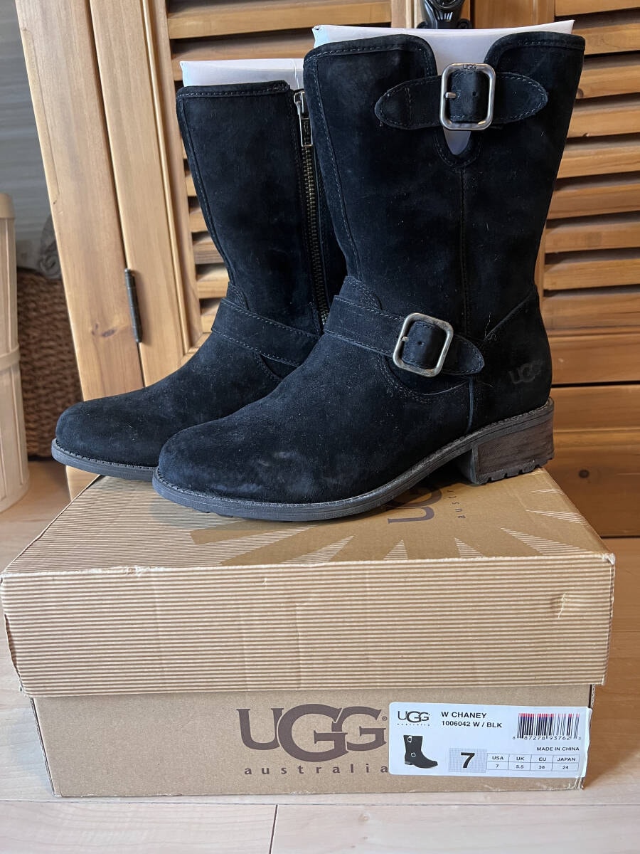 エンジニアブーツ UGG 24cm スエード ブラック