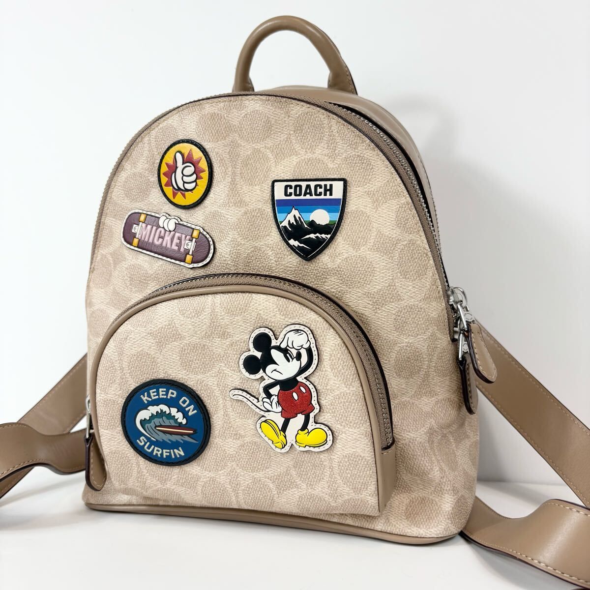 Disney × COACH ミッキー リュック バックパックキャリーリュックサック