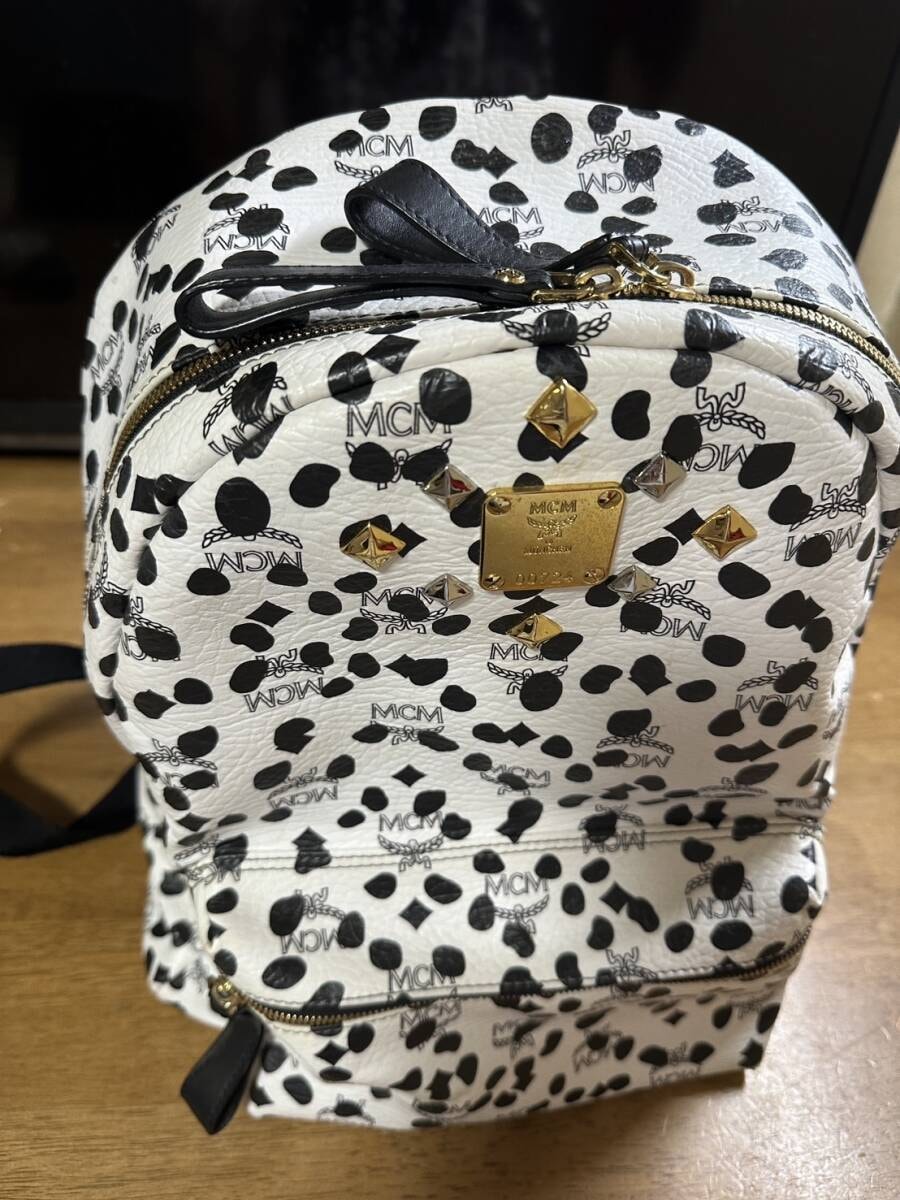 D (傷や汚れあり)】mcm ラブレス リュック ダルメシアンの古着・中古 