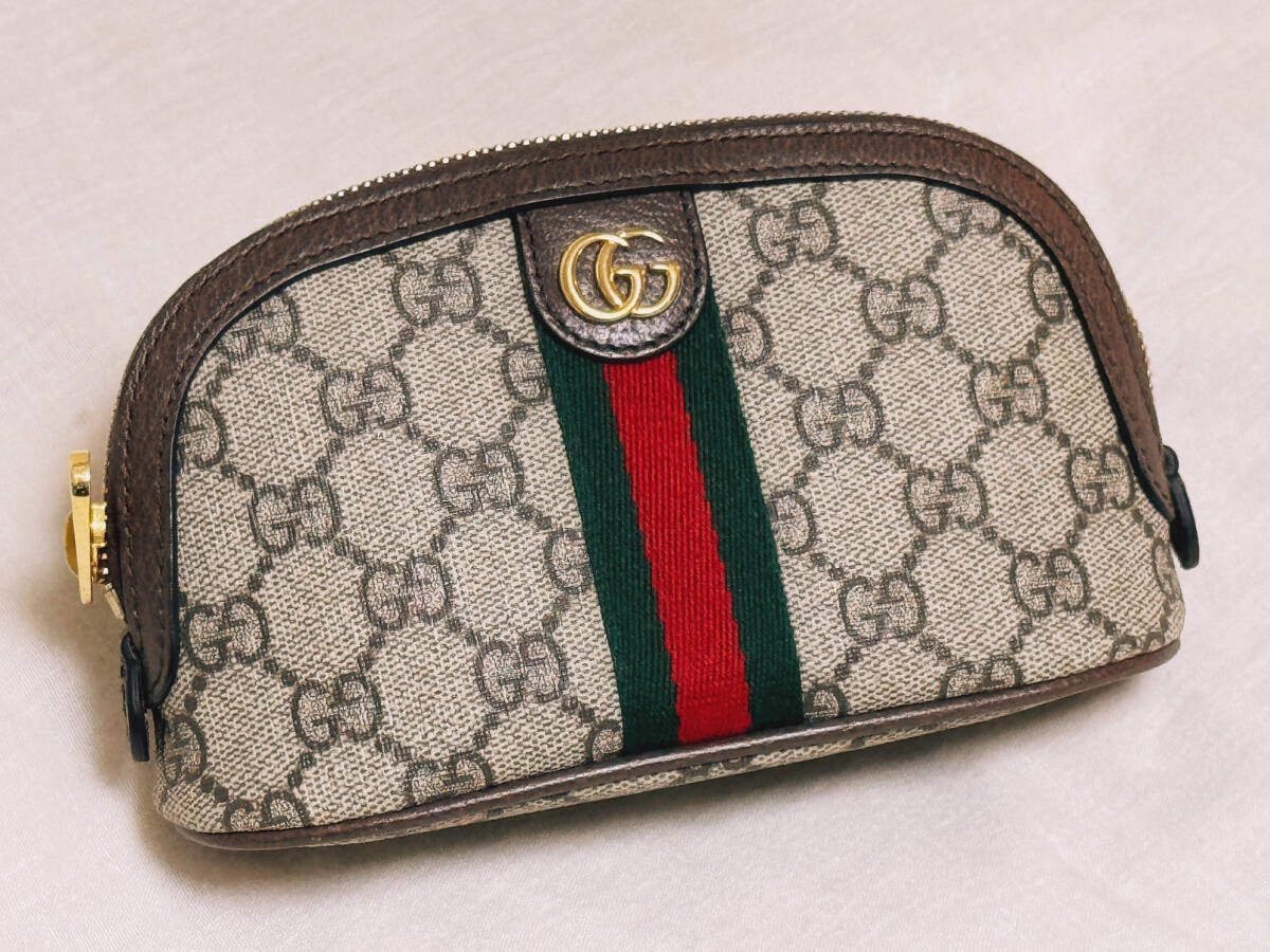 【美品】グッチ　GUCCI　ミディアムコスメケース　625550