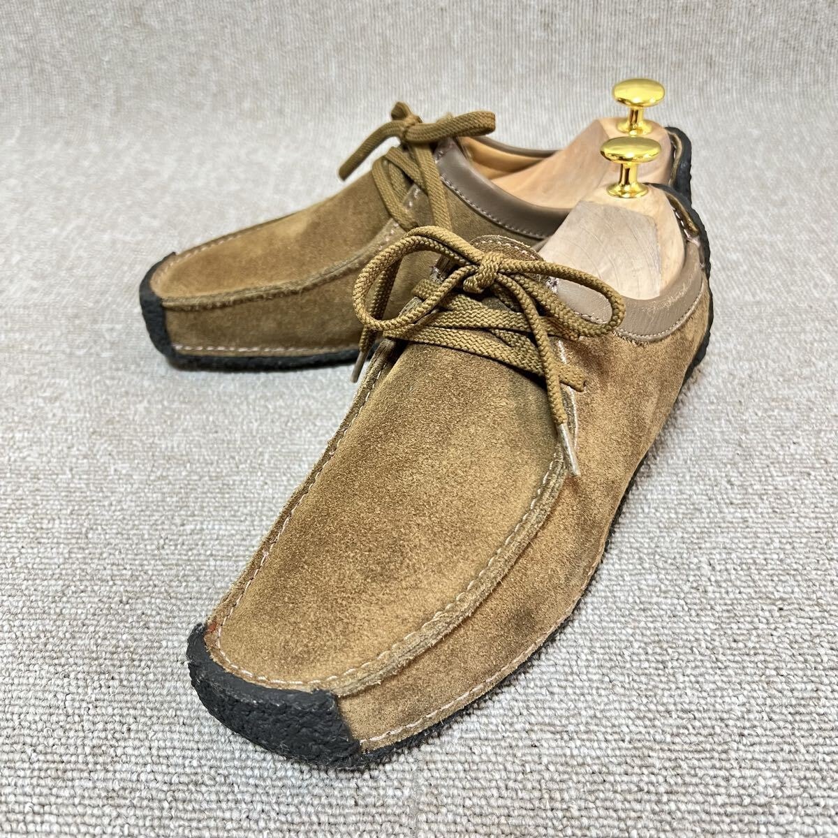目立った傷や汚れなし】クラークス Clarks ナタリー ブラウン スエード