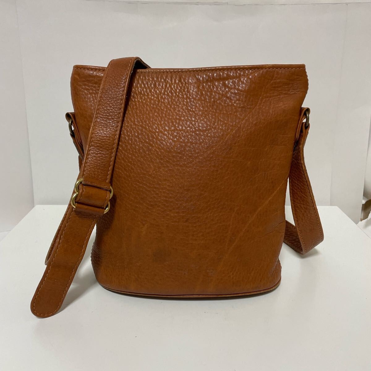 COACH オールドコーチ ショルダーバック レザー バケツ型 ブラウン 中古