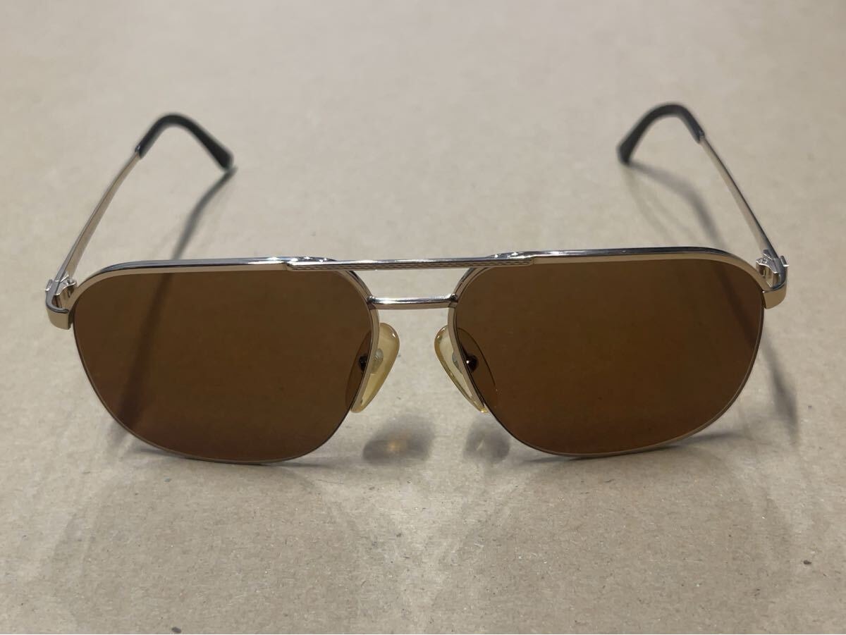 DUNHILL☆ダンヒルゴールドボディー サングラス 度入り