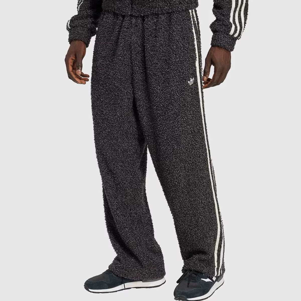 日本未発売 adidas Originals アディダス オリジナルス Firebird Boucle ファイヤーバード ブークレ トラックパンツ ブラック M スキズ着用