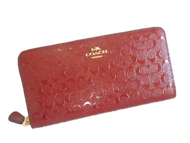 B (目立った傷や汚れなし)】COACH コーチ レザー長財布 ブラック L1780 