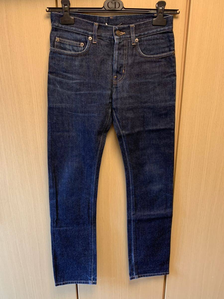 国内正規 14SS SAINT LAURENT PARIS サンローラン パリ Hedi Slimane エディ スリマン 期 スキニー インディゴ デニム 27 344215 YM26R