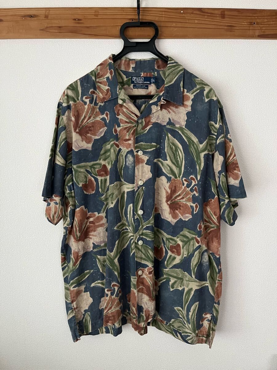 希少Polo by Ralph Lauren アロハシャツ 半袖 ラルフ ポロ