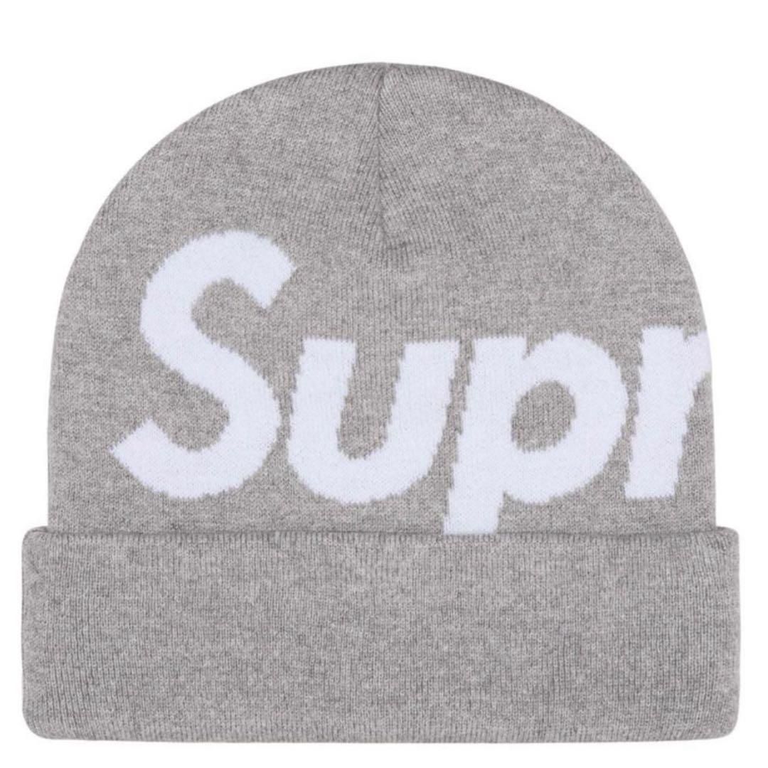 Supreme Big Logo Beanie Heather Grey 24fw シュプリーム ビッグ ロゴ ビーニー ヘザー グレー 帽子 ニット帽 24aw
