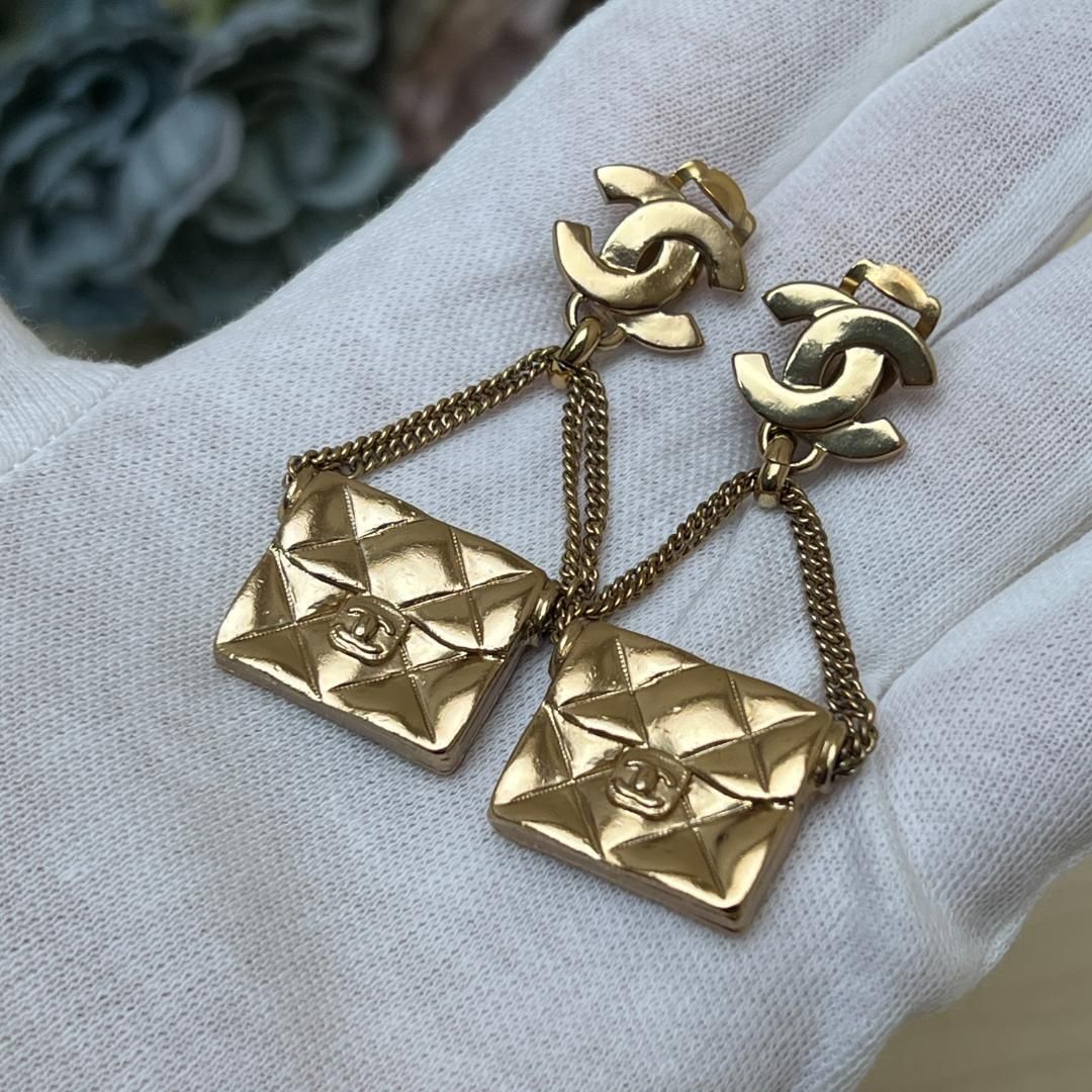 シャネル マトラッセ ココマーク スイング ゴールド ヴィンテージ
