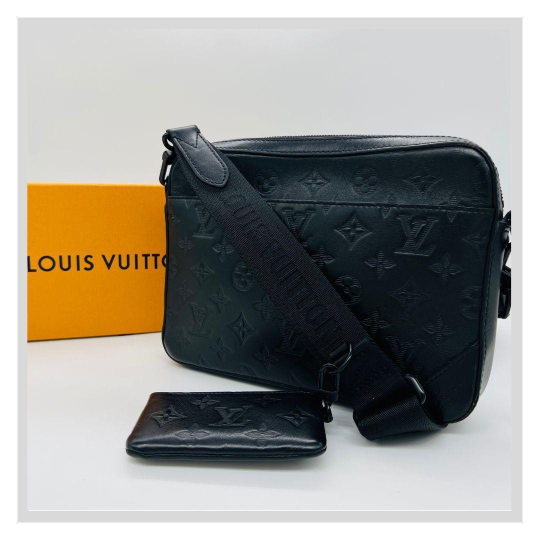 ルイヴィトン モノグラム　シャドウ デュオ　メッセンジャー ショルダー ブラック