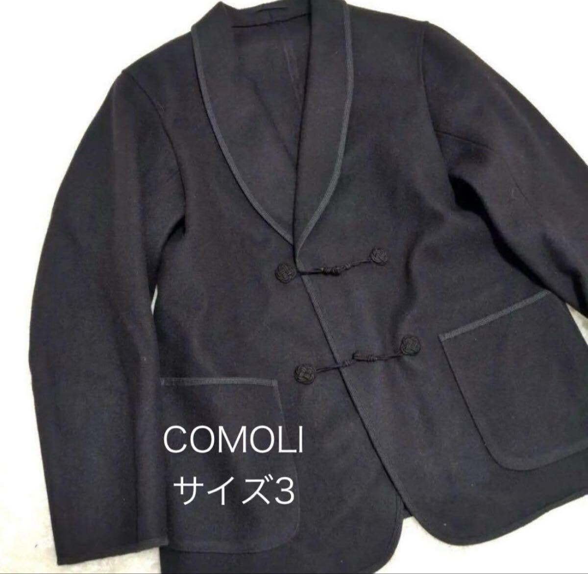25AW COMOLI デニムレザーワークジャケット BLACK 3 COMOLI - 25AW COMOLI デニムレザーワークジャケット 3 C03-01015 の