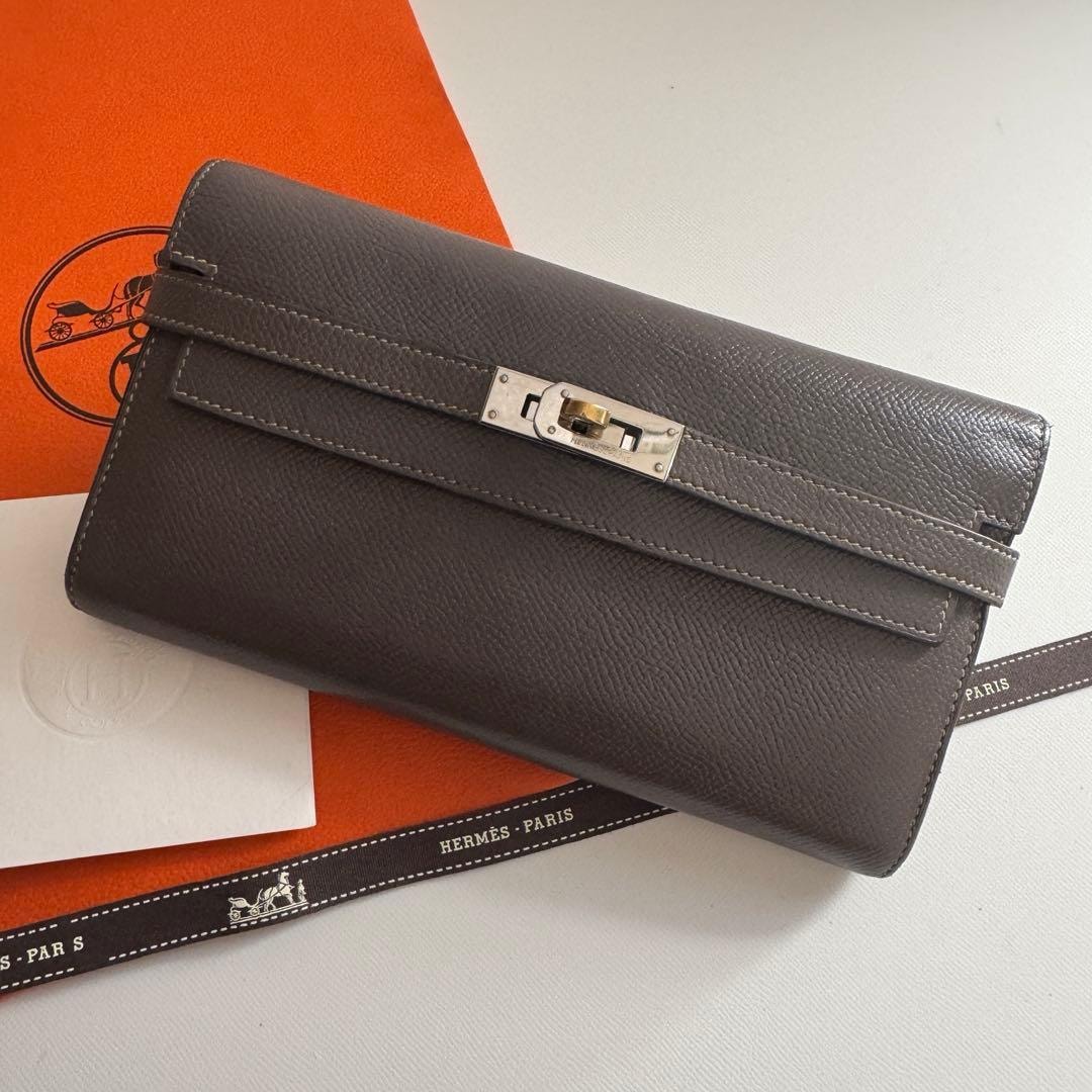 【美品】 603 HERMES エルメス ケリーウォレット 2つ折り長財布