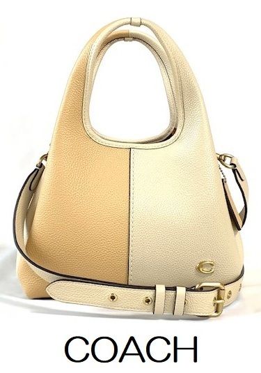 特価！ とっても可愛い♪ COACH コーチ ラナ カラーブロック レザー ハンド＆ショルダー 2WAY バッグ 23 CM575 アイボリーマルチ 新品本物