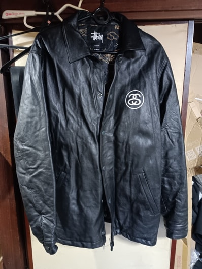 Stussy Garage Jacket Leather Stussy Garage Jacket Leather