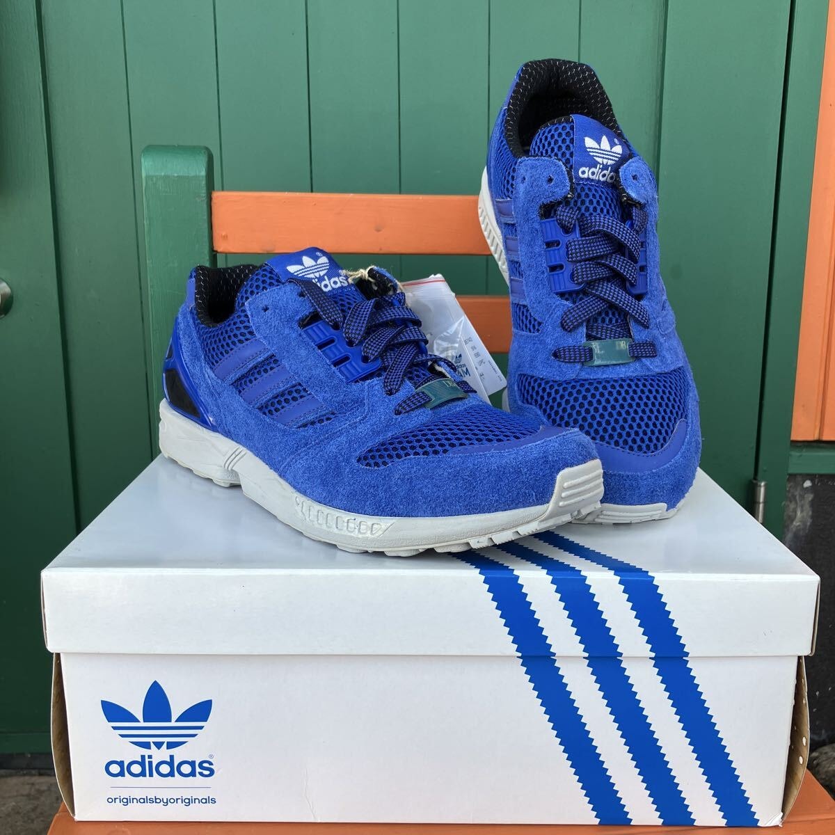 激レア adidas ZX 8000 David Beckham X James Bond BLUE USA10 28.0cm アディダス スニーカー シューズ ベッカム デッドストック ブルー
