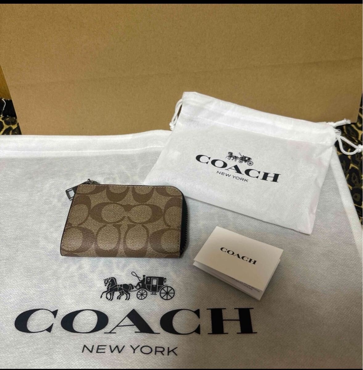 正規品 本物 希少 激レア コーチ COACH シグネチャーライン キーリング キーホルダー コインケース 即完売 廃盤