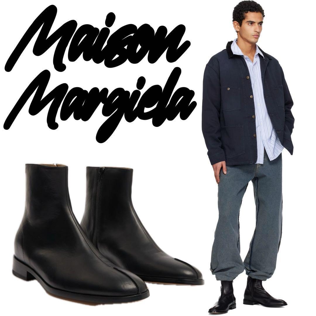 【定価16.7万】MM6 マルジェラ タビ ニュークラシックブーツ ブラック