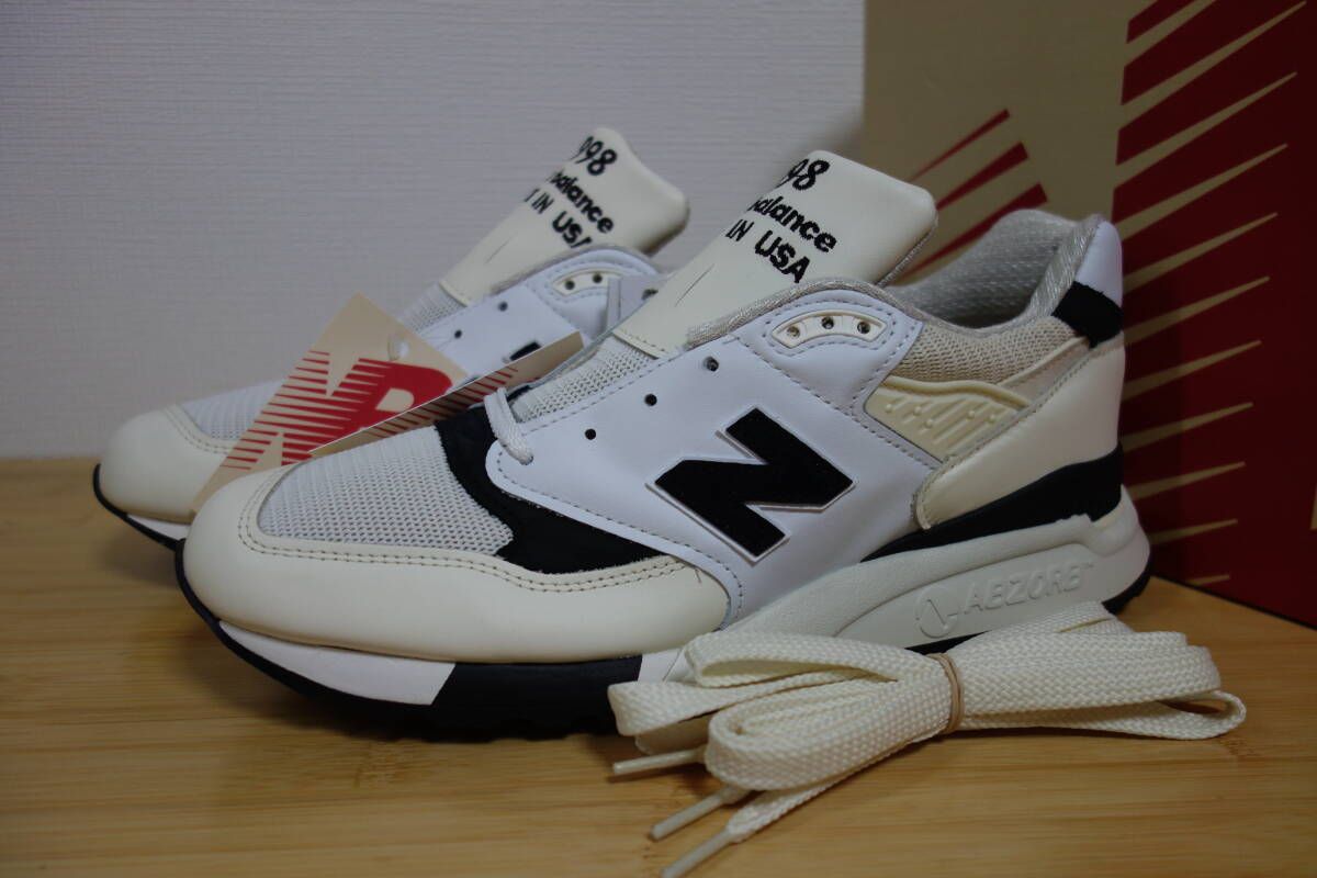 定価3.7万円 未使用 New Balance U998 TI 27cm 白 USA 576 990 991 992 993 996 997 998 1300 1400 1500 UK NV GY v1 v2 v3 v4 v5 v6 限定