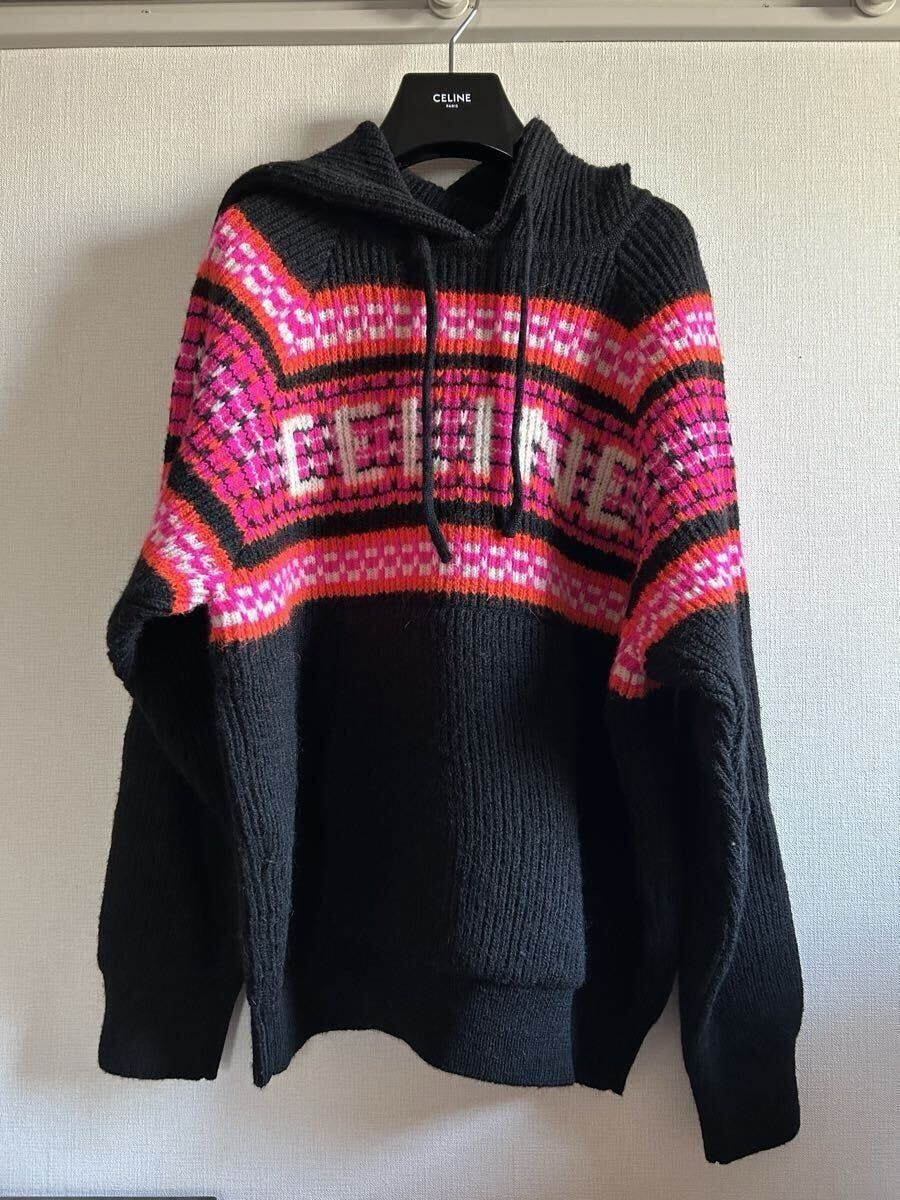22/23aw セリーヌ　ニットパーカー　Xs