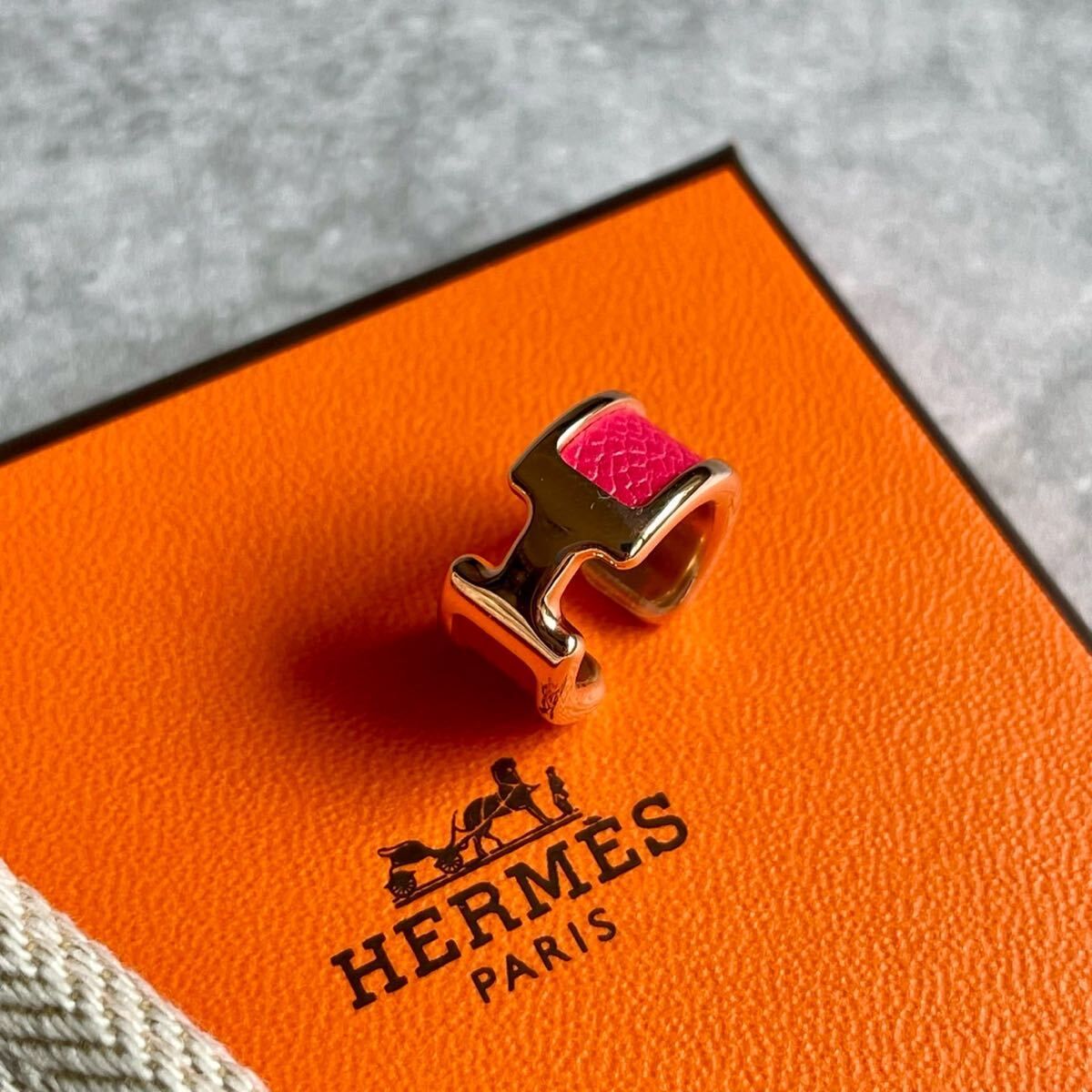 未使用 HERMES エルメス オランプ PM イヤーカフ ピンクゴールド