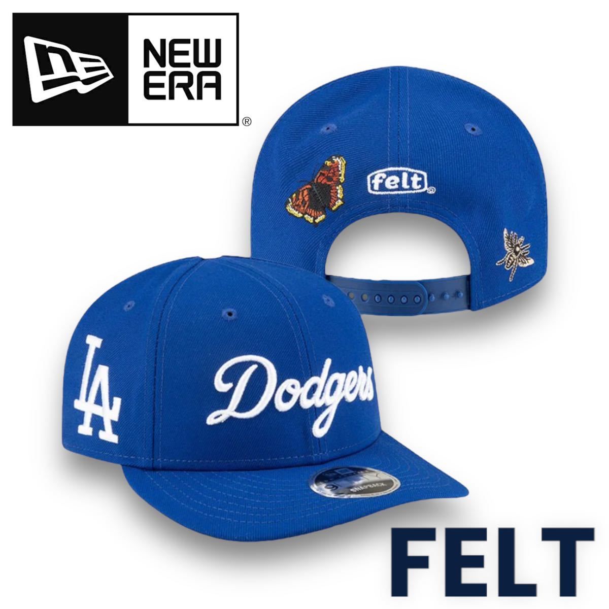 【Wネーム】NEWERA × FELT 9FIFTY STITCH CAPS / ロサンゼルスドジャース 大谷翔平 ドジャーブルー 山本由伸 ニューエラ MLB キャップ　②