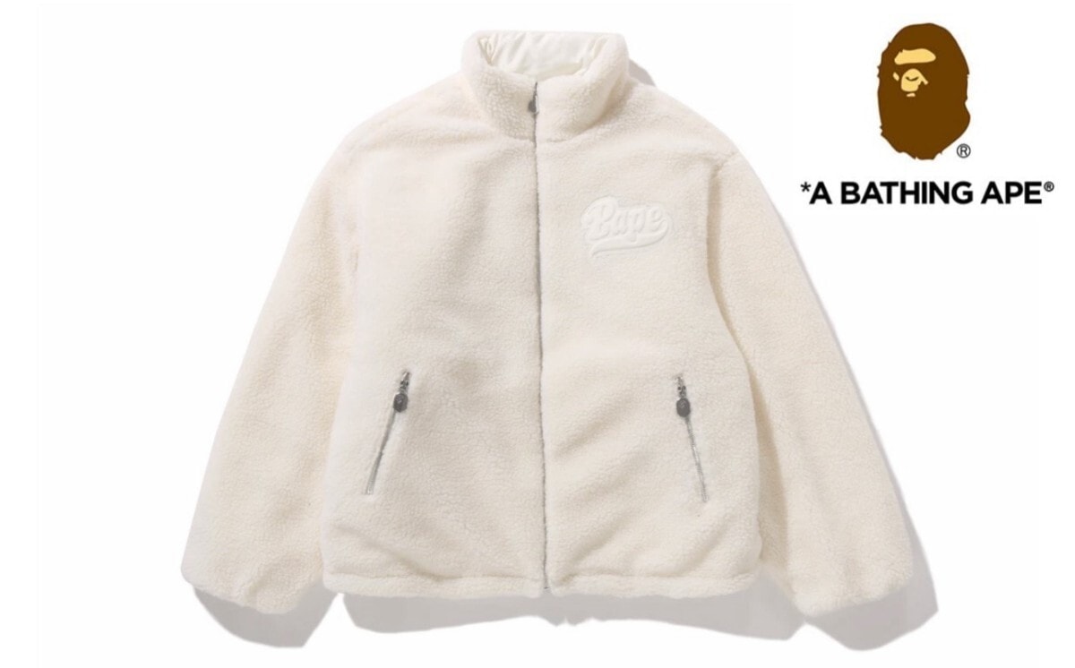 A BATHING APE リバーシブル ボア ジャケット フリース エイプ 正規品 完売品