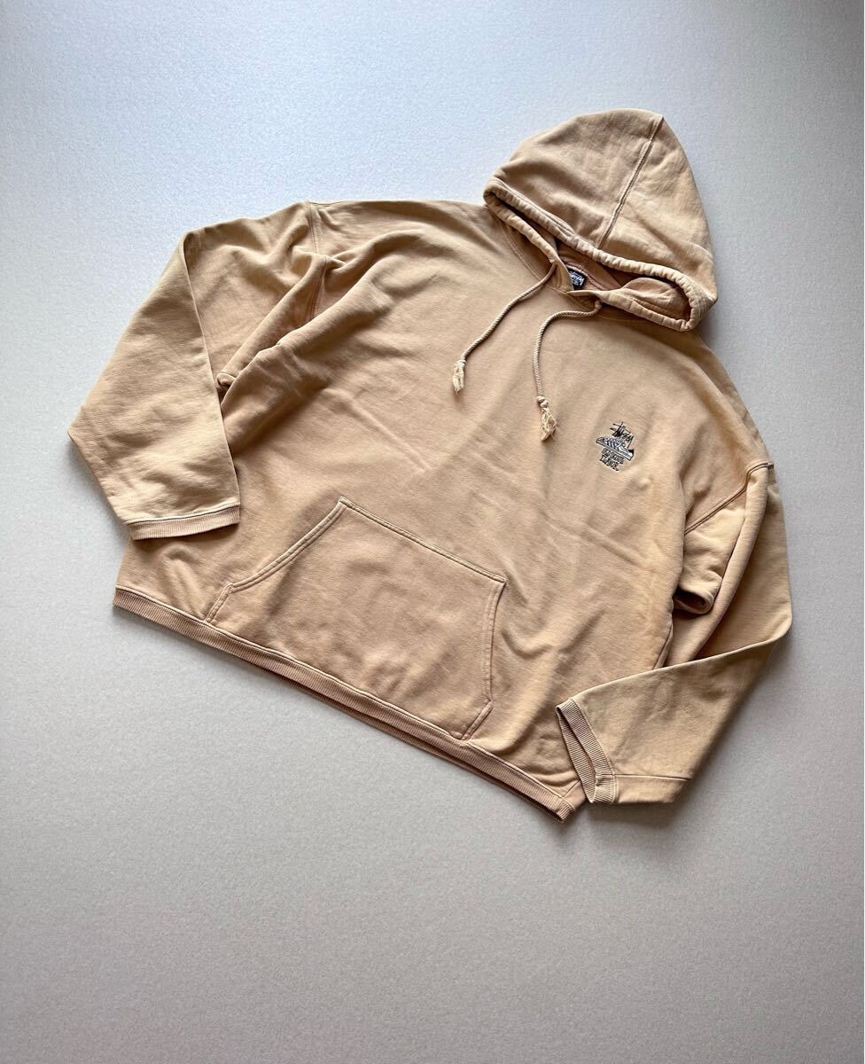80s USA製 STUSSY OLD SKOOL FLAVOR PARKA VINTAGE アメリカ製 ステューシー 黒タグ スーパースター パーカー オールド ビンテージ 