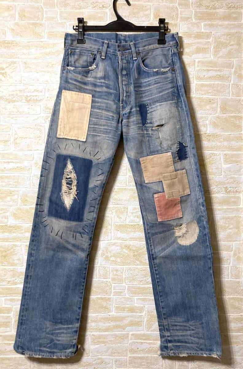 Levi's 南青山300本限定 66501-0179 スーパーロックカスタム W32 LVC リーバイス LVC 501xx 506xx 507xx ヴィンテージ 赤耳