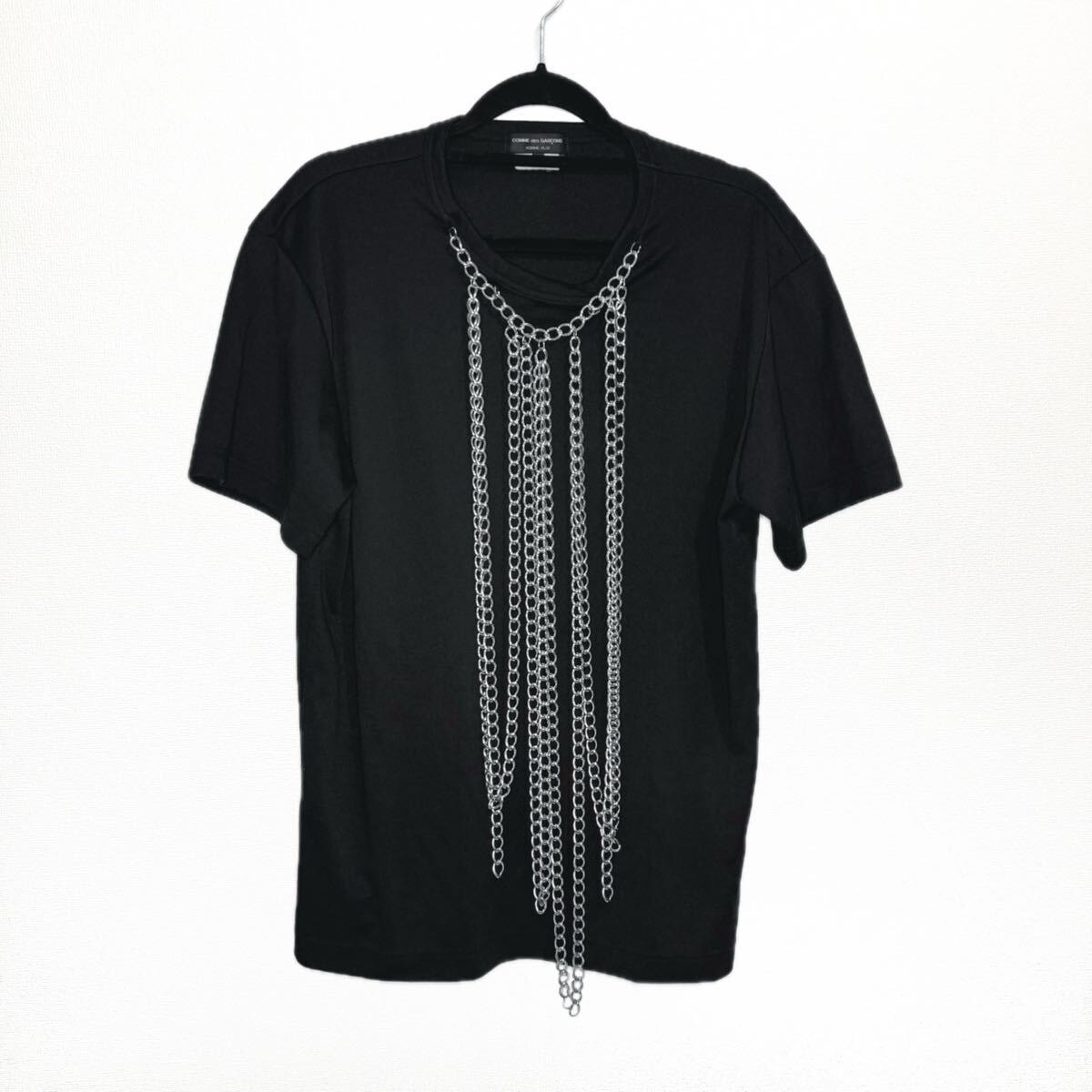 コムデギャルソン オムプリュス 21AW チェーンカットソー 黒 M
