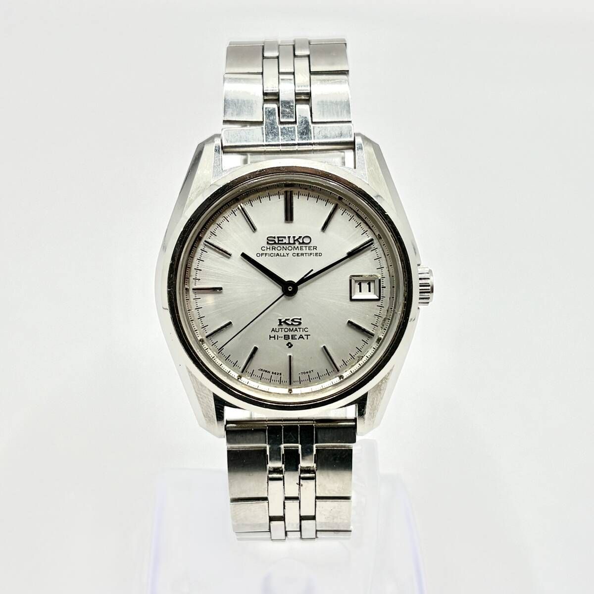 SEIKO セイコー キングセイコー クロノメーター 5625-7040 SS/AT シルバー文字盤