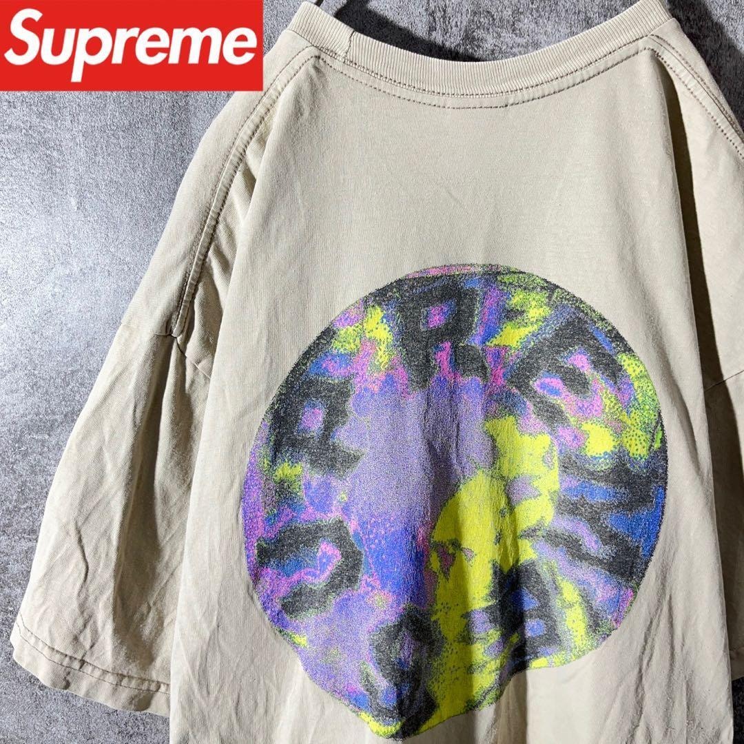 [大人気]　シュプリーム　Tシャツ　ビックプリント◎　アーチロゴ　サークルロゴ