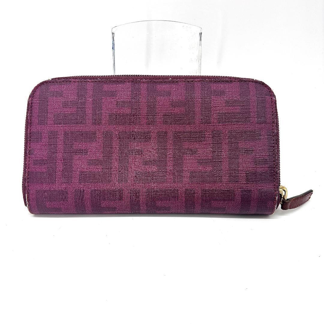 D (傷や汚れあり)】フェンディ FENDI ロゴ 三つ折り財布 財布 レザー
