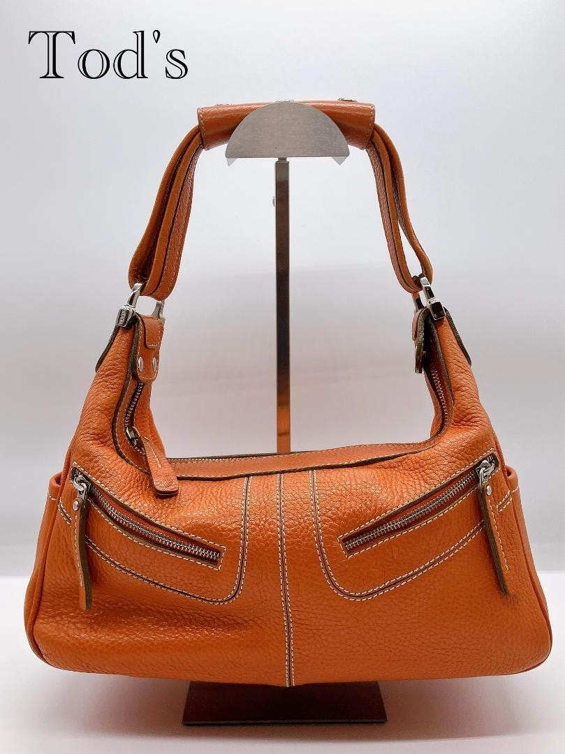 TODS トッズ レザー ワンハンドル ハンドバッグ ショルダーバッグ