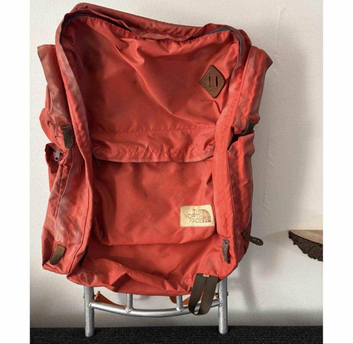 【希少】70sTHE NORTH FACE70年代フレームバックパック オレンジリュック バックパック デイパック アウトドア 登山 ヴィンテージ キャンプ