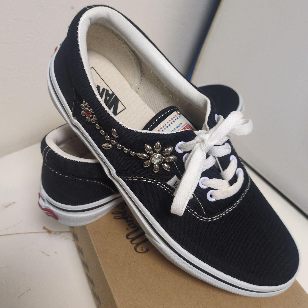 VANS バンズ ERA エラ MARBLES コラボ スタッズ レア 希少 スニーカー 未使用 US8 26cm