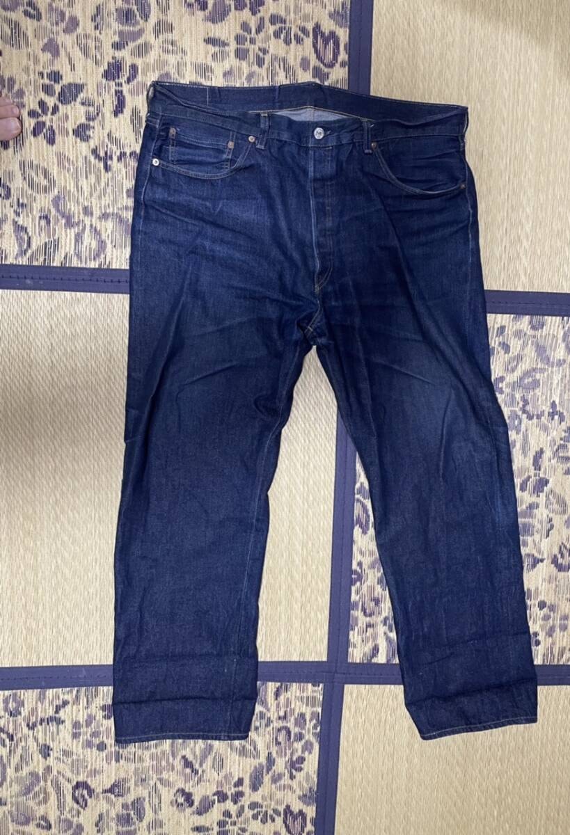 リーバイス ヴィンテージクロージング 501XX 1955 オーガニックリジッド 超希少W42 L34 裾上げなし ビッグE LEVI’S VINTAGE CLOTHING