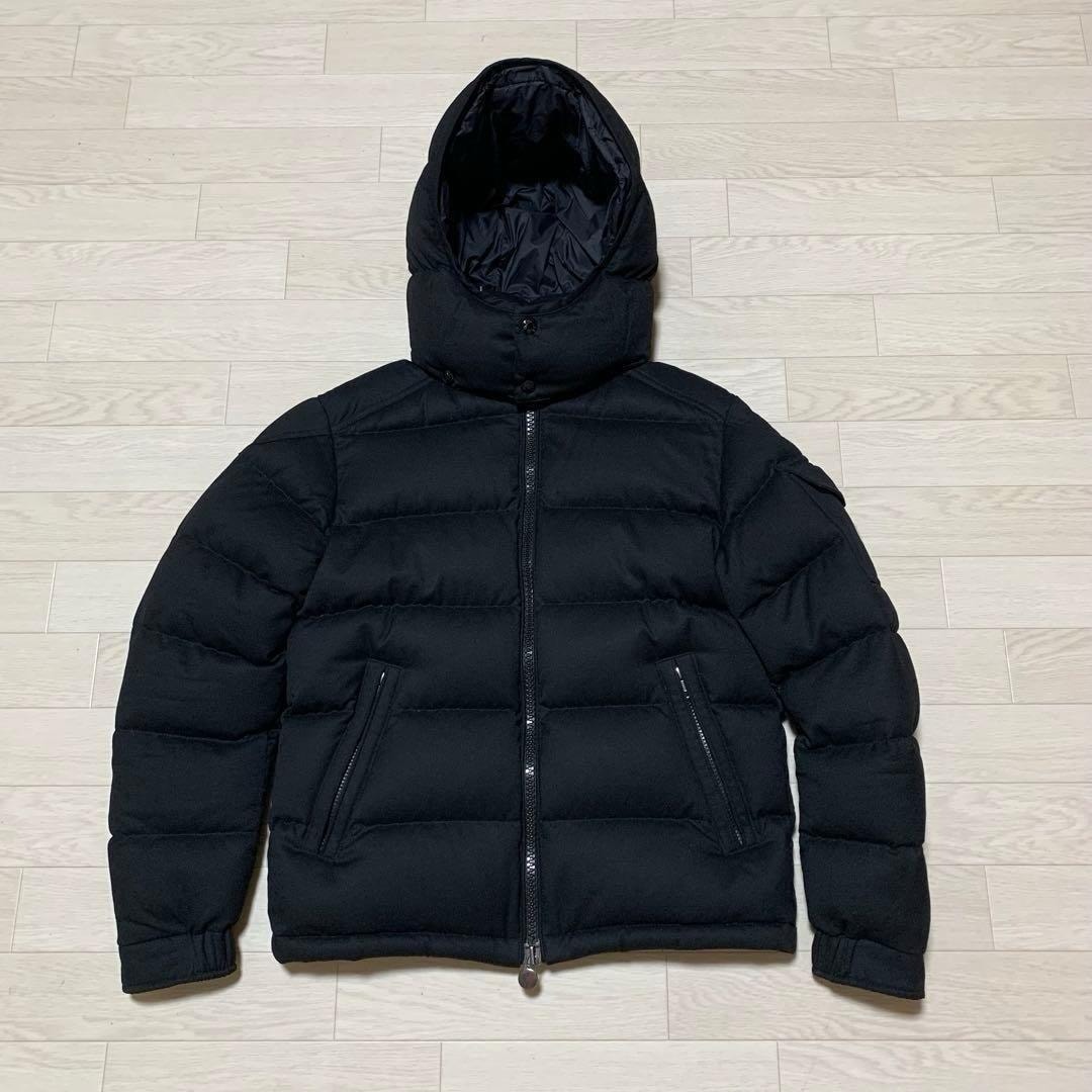 美品MONCLER 黒 モンジュネーブル　0 ダウンジャケット 4D187