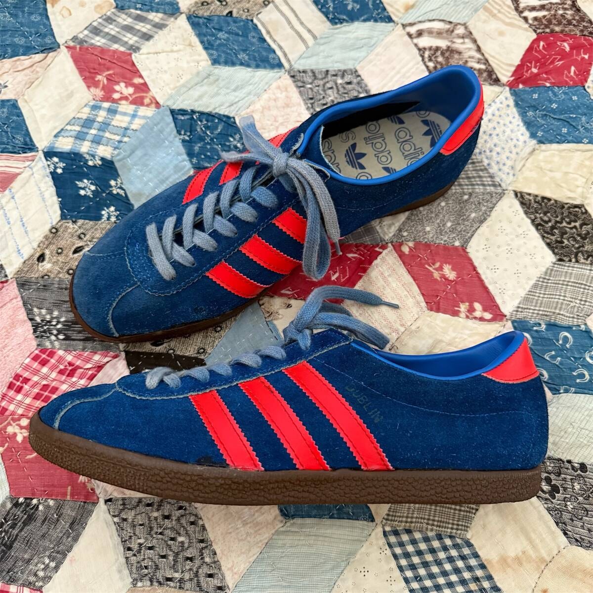 70s adidas DUBLIN ダブリン ルーマニア製 シティーシリーズ オリジナル ヴィンテージスニーカー サイズ UK 8 1/2 27.0㎝ 