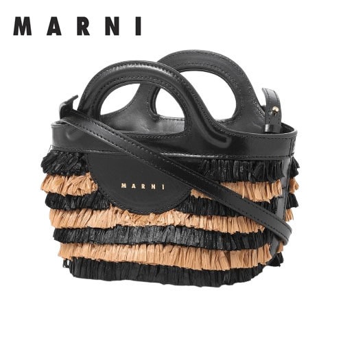 ○★新品未使用　MARNI (マルニ)　トロピカーリア　ハンドバッグ　ブラック★○