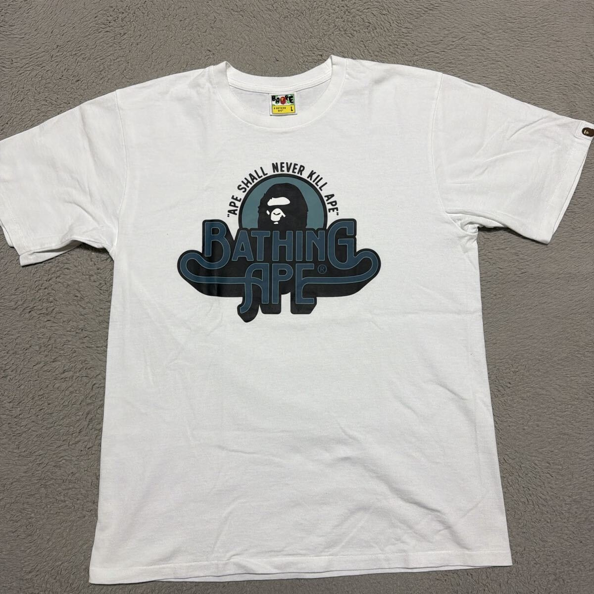 A BATHING APE x MOUSSY College Patch Tee 