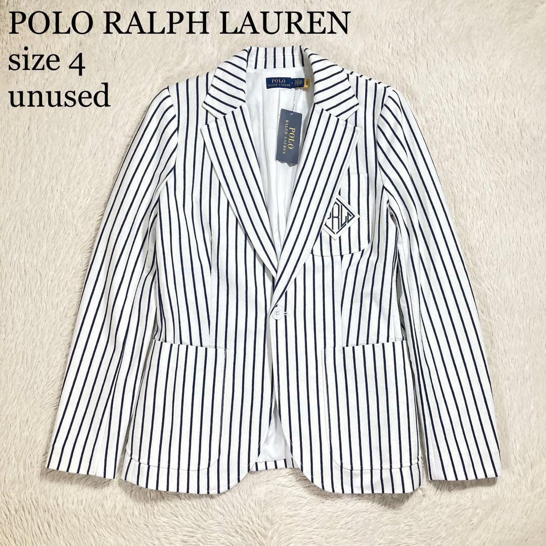 未使用タグ付 POLO RALPH LAUREN ポロラルフローレン ブレザー テーラードジャケット ストライプ