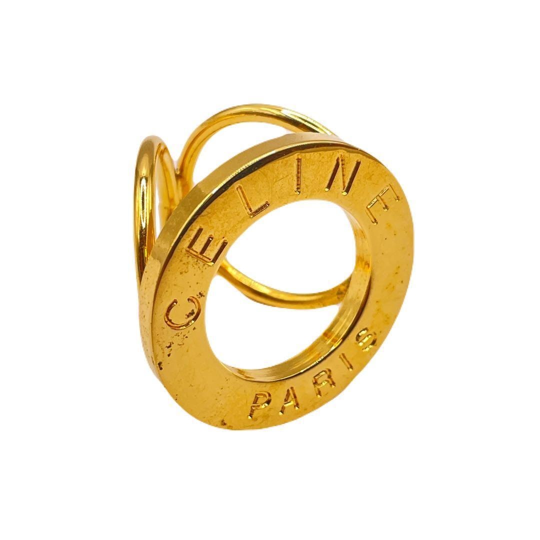 CELINE セリーヌ ヴィンテージ サークル金具 スカーフリング スカーフ留め