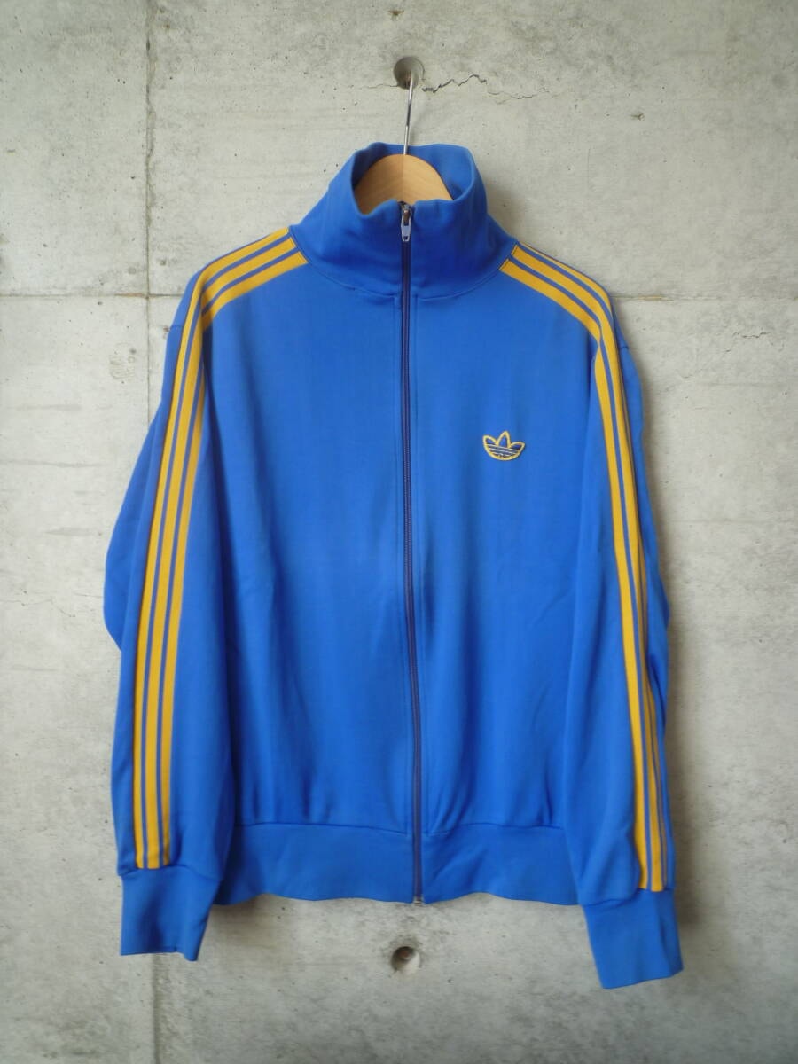 【レア!】80s adidas アディダス トレフォイルマーク ジャージ トラックジャケット vintage 70s 90s