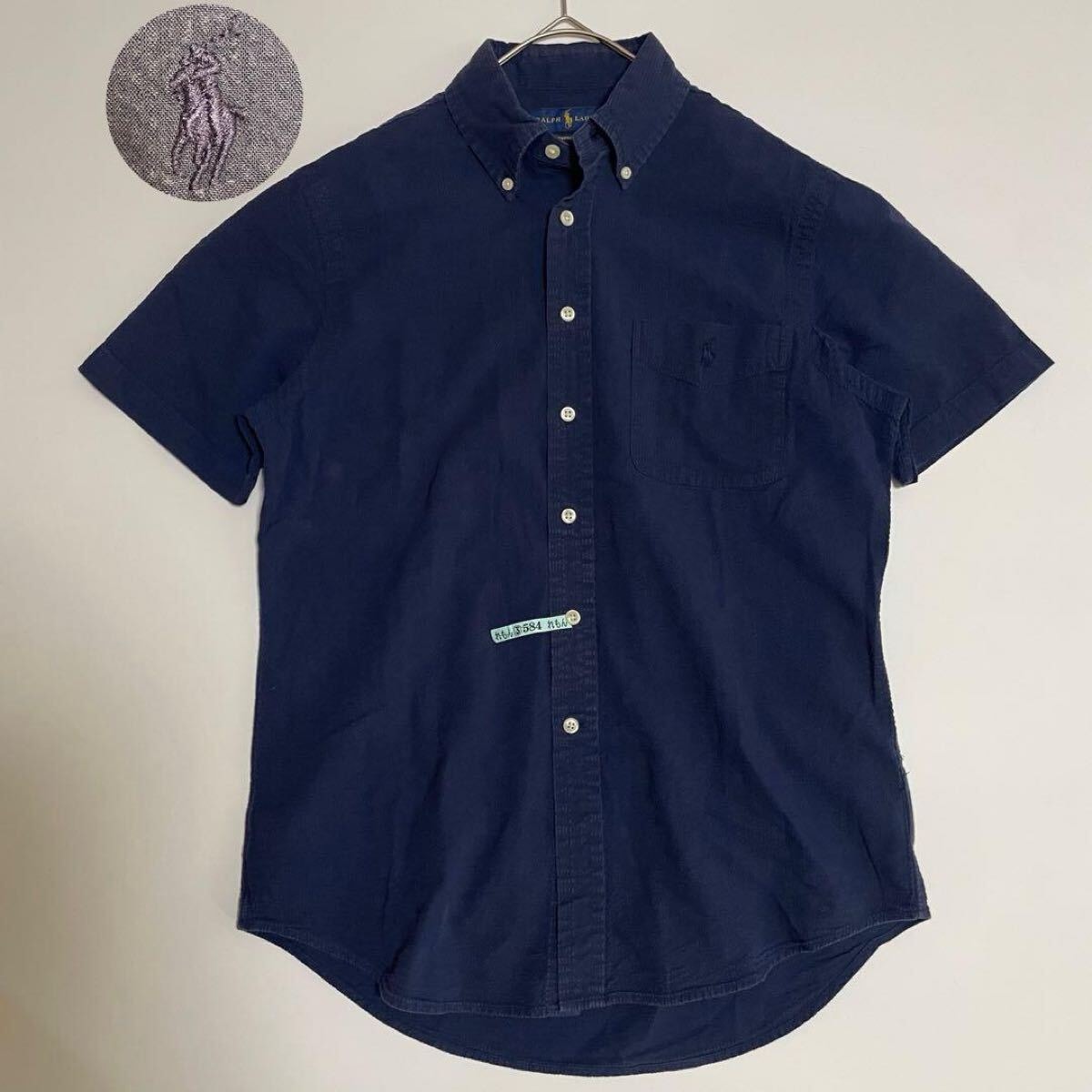 NICENESS S.Thom Heather Chambray Open-Collar Shirt 